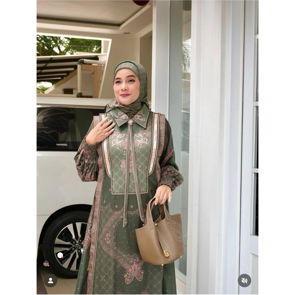 Gamis syari set eles lina sukijo syari sracft eles Lina Sukijo syari