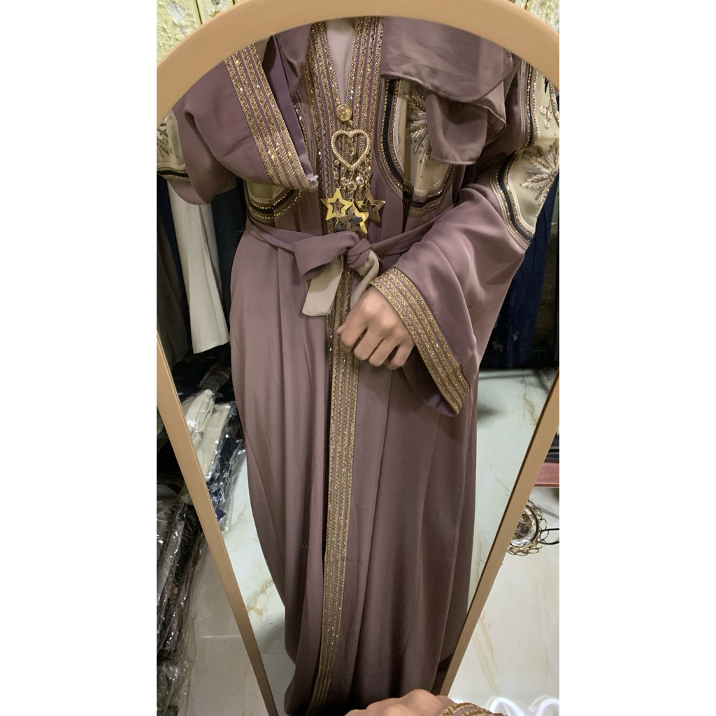abaya Mesir Samara free pasmina Dan inner