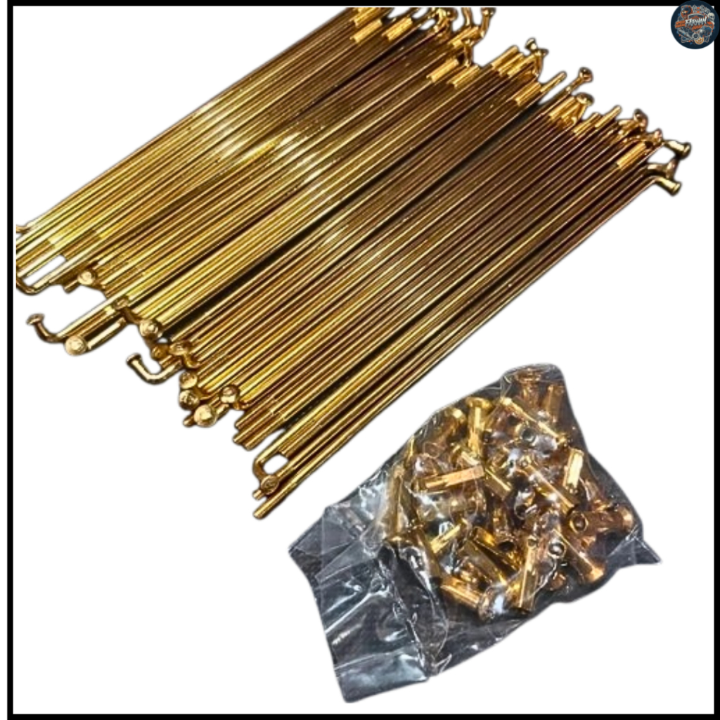 Ruji Gold, jari jari gold Besar Ukuran 9 Kuat Anti Karat Racing Kontes Harian Accesories Motor