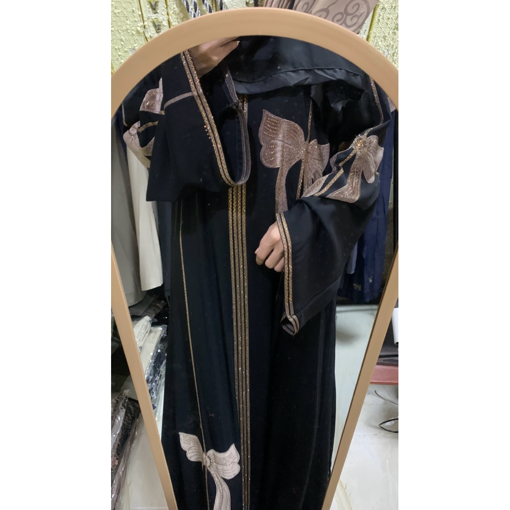 abaya Mesir pita free pasmina