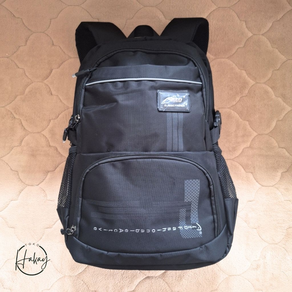Tas Ransel Alto Hitam Ransel Laptop Tas SD SMP SMA Kuliah 794.33