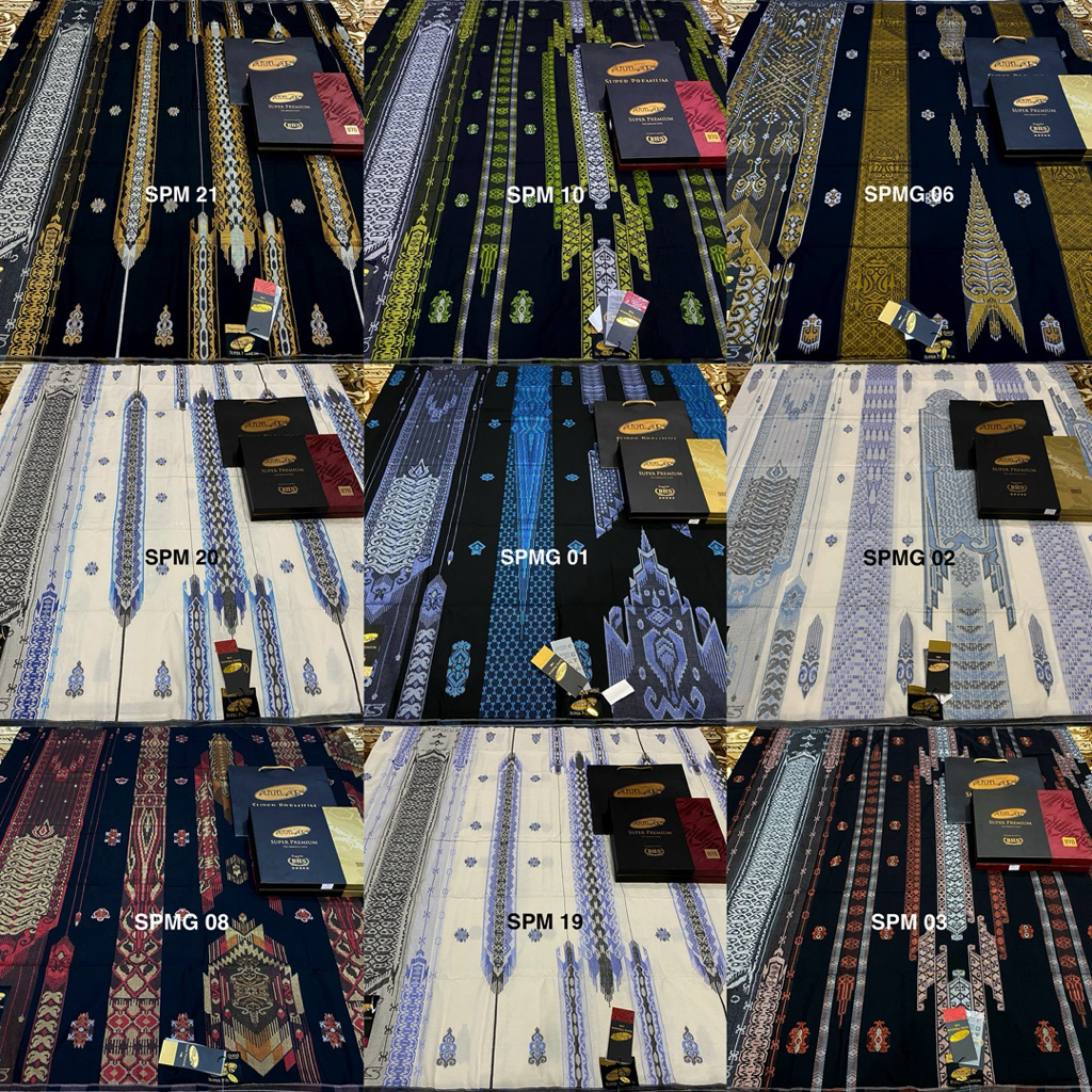 SARUNG ATLAS SUPER PREMIUM GOLD 975|970 & 980 GOLD/SILVER