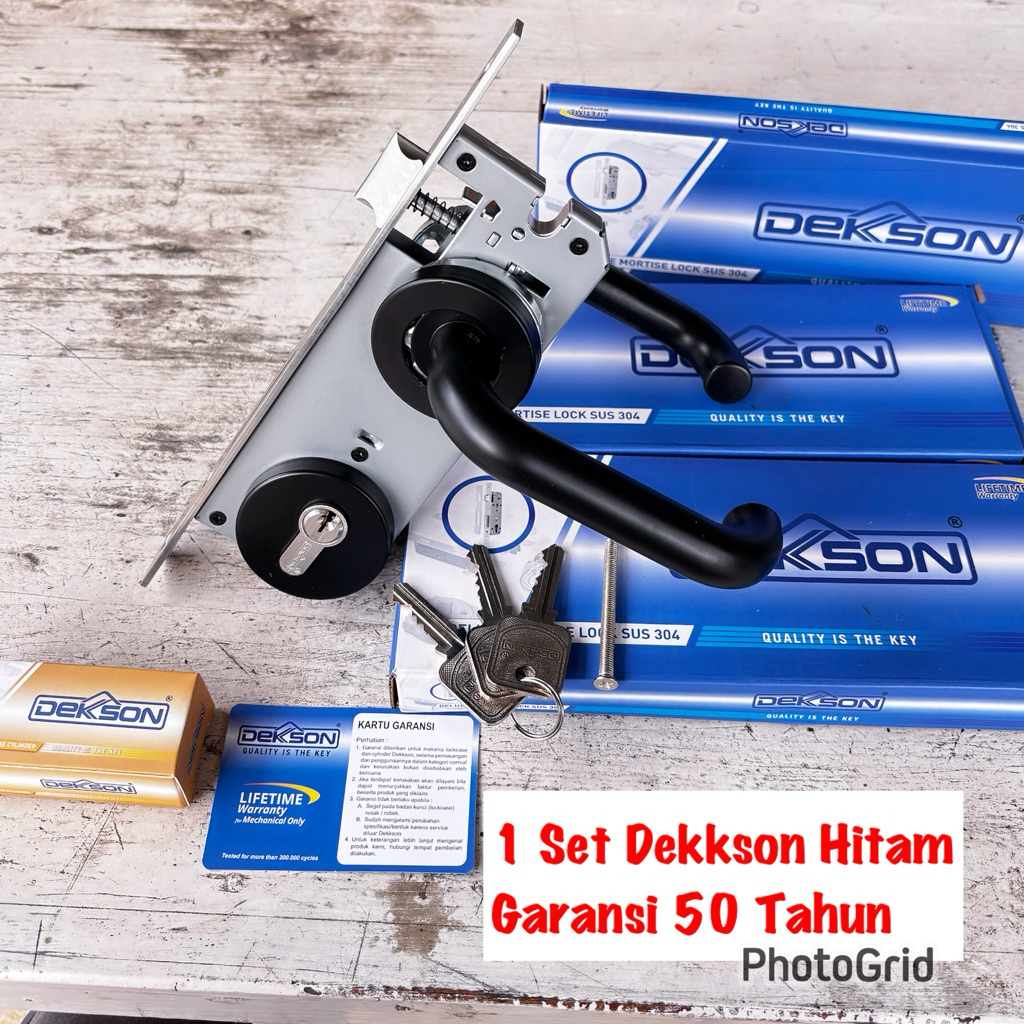 Kunci Handle Pintu Dekkson kunci pintu dekson dekkson handle blackmatte sus 304 + body dekkson + sil