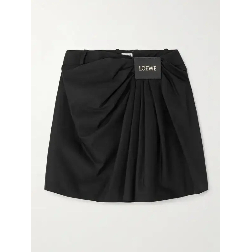 loewe* draped skirt mini black