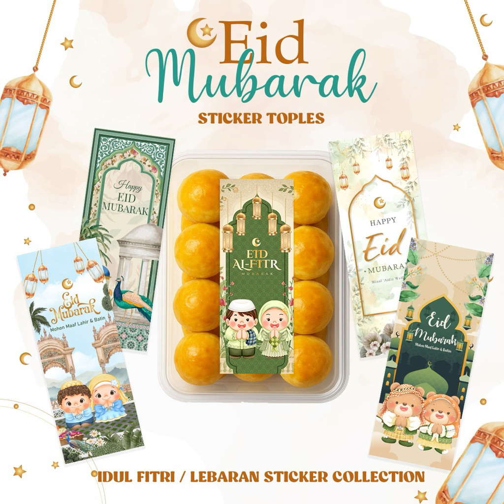 READYSTOCK - STICKER KOTAK TOPLES HAMPERS LEBARAN / EID / IDUL FITRI