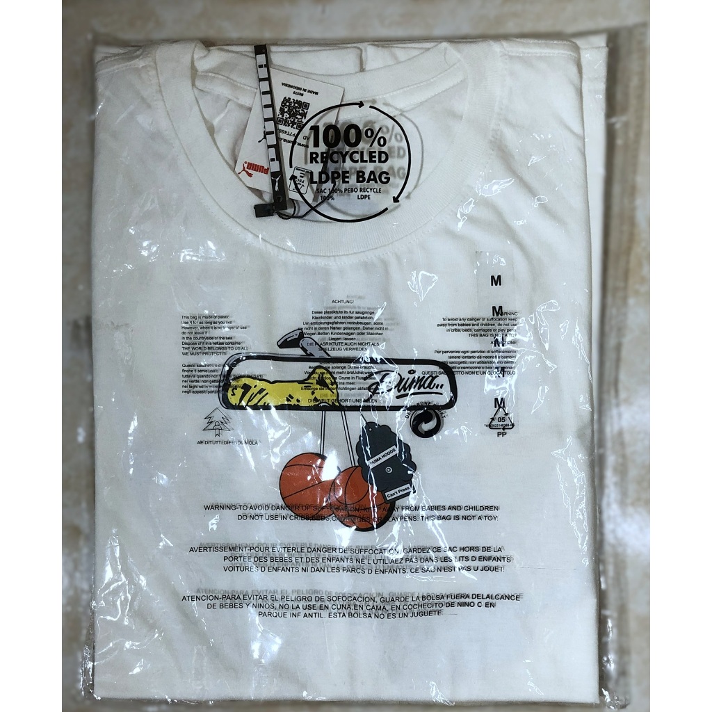 KAOS T-SHIRT PUMA WHITE DEWASA ORIGINAL