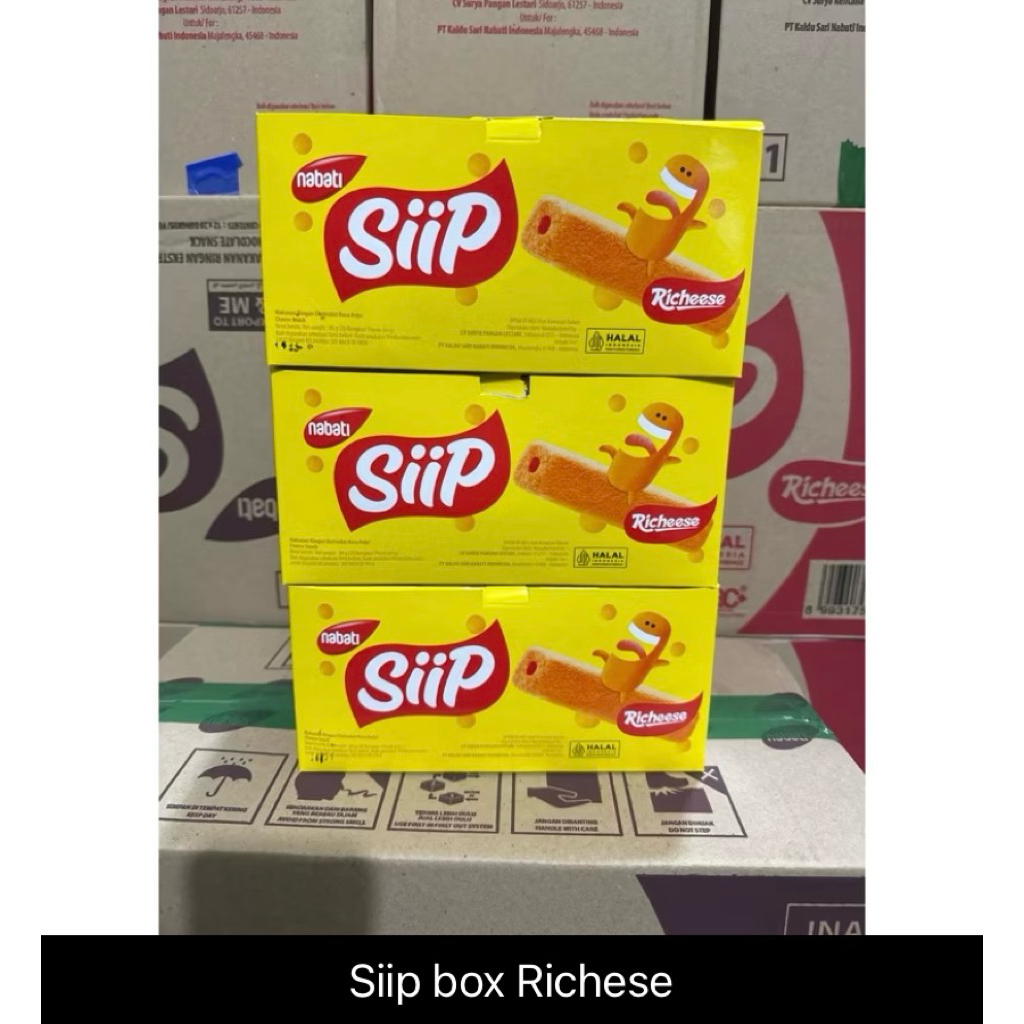 ( Rasa Keju ) Nabati Siip 1 Dus Karton Isi 12 Box Coklat Jagung Keju