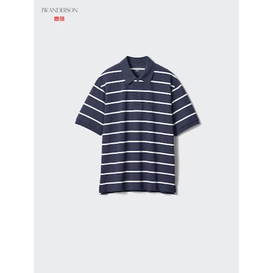 UNIQLO JWA Kaos Polo Dry Pique Garis Lengan Pendek JASTIP BATBOY