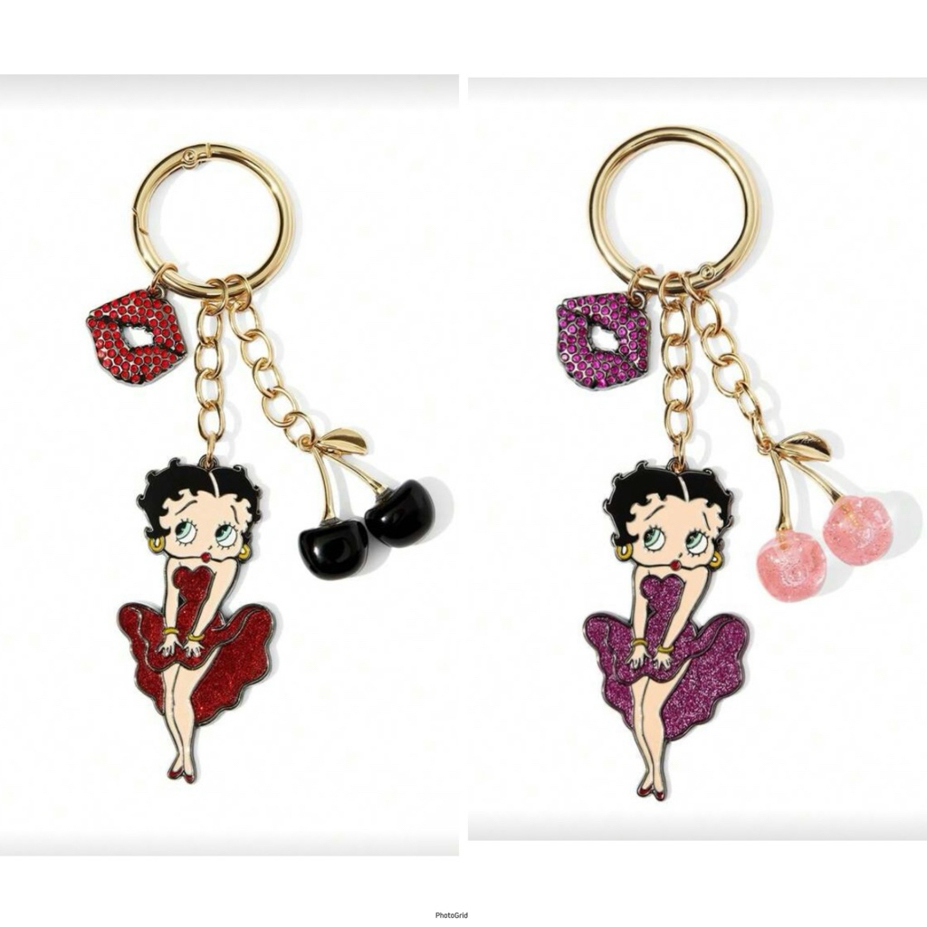 Betty Boop Keychain - Gantungan Kunci Betty Boop - Betty Boop Bag Charm - Betty Boop Accecories Tas