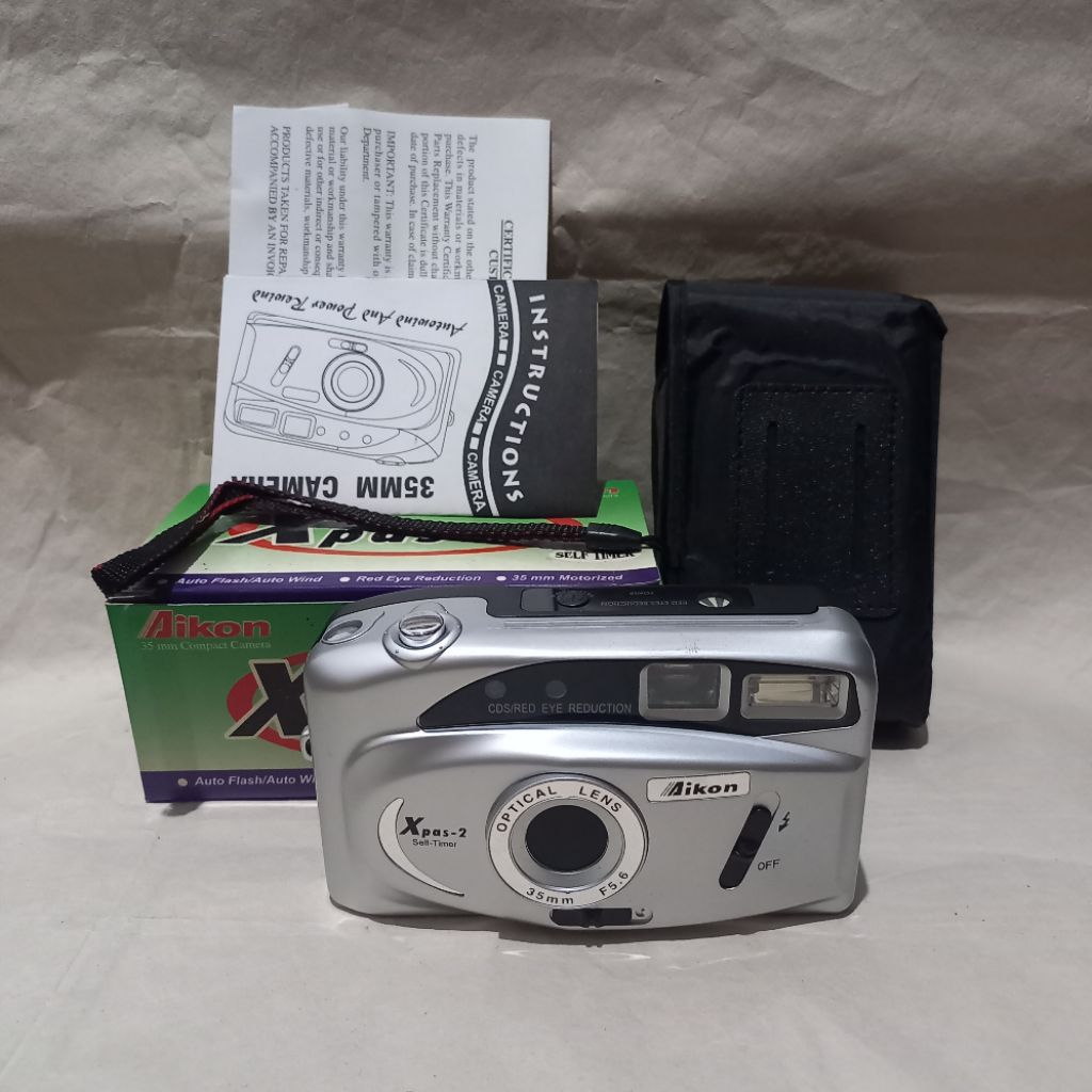 kamera analog jadul merk aikon, kondisi new old stock