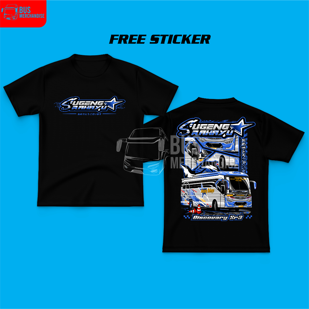 Kaos Baju Bus Mania Bismania Sugeng Rahayu Sumber Group Katun