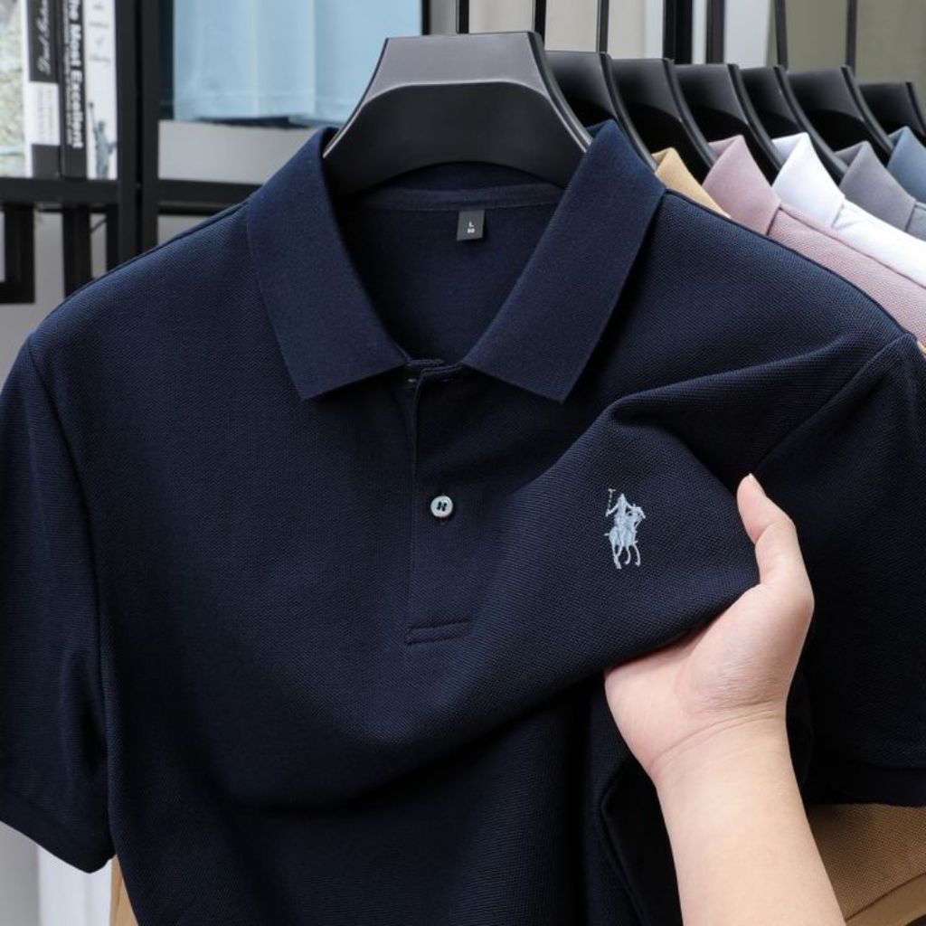 POLO RALPH LAUREN - KAOS KERAH PRIA PREMIUM - LOGO BORDIR - ELEGAN & MEWAH