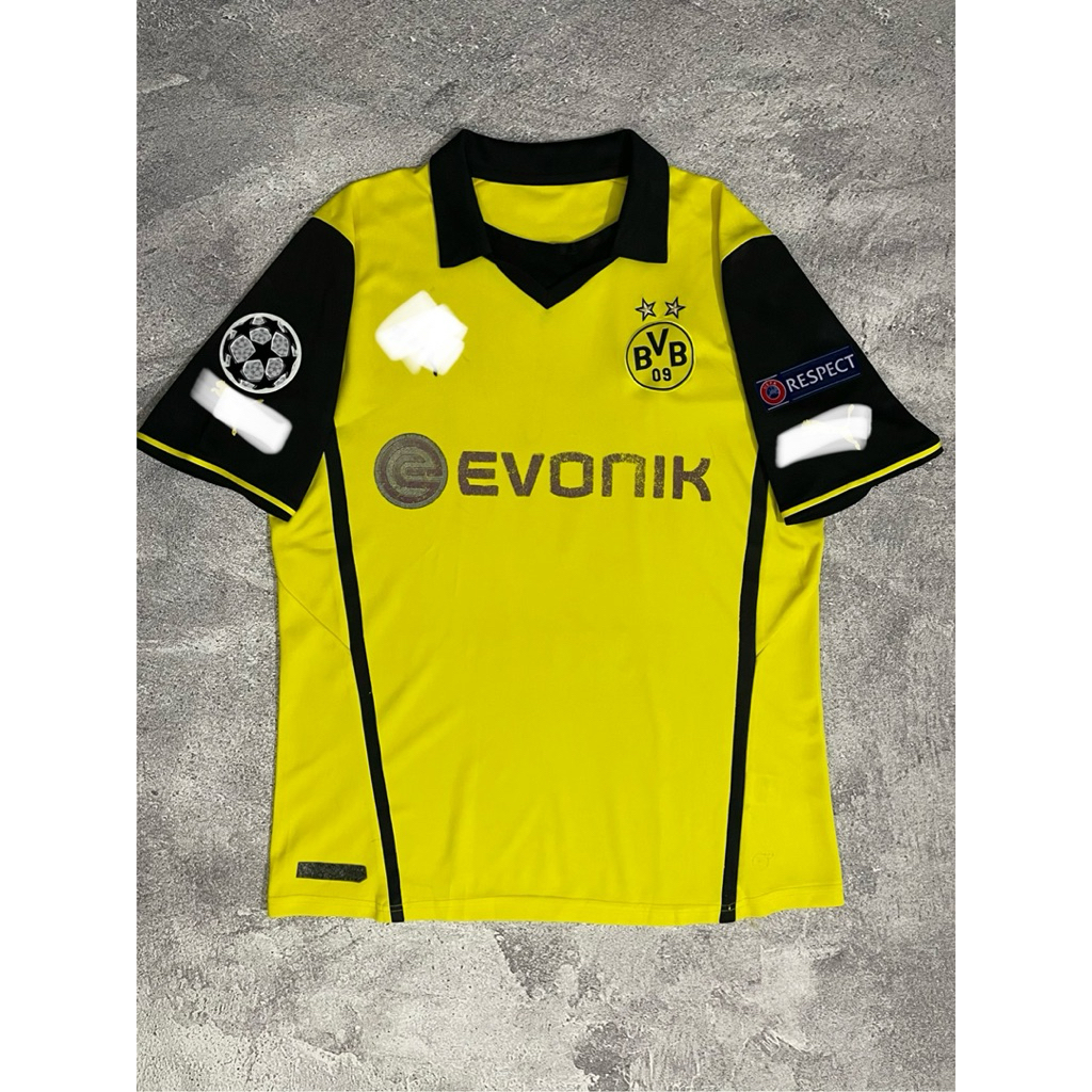 Jersey Borussia Dortmund 2013-14 Nns Lewandowski Rare Full Patch UCL