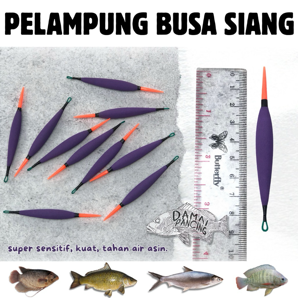 Pelampung Pancing Busa Jarum Lumut Lumutan Ikan Nila Super Sensitif Warna Ungu