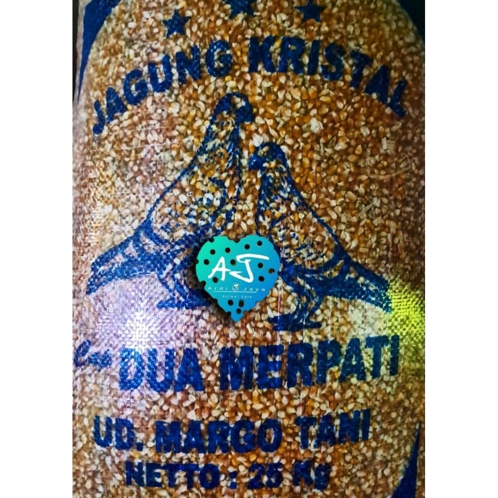 JAGUNG KRISTAL JSS MERPATI HOLIC SUPER PAKAN BURUNG DARA MERPATI 25kg