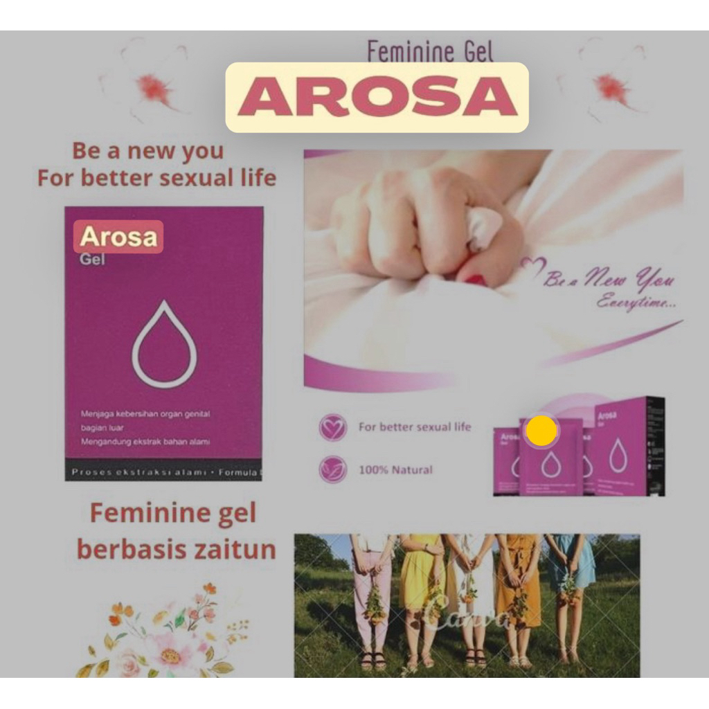 Arosa feminine gel gairah ML wanita box isi 10