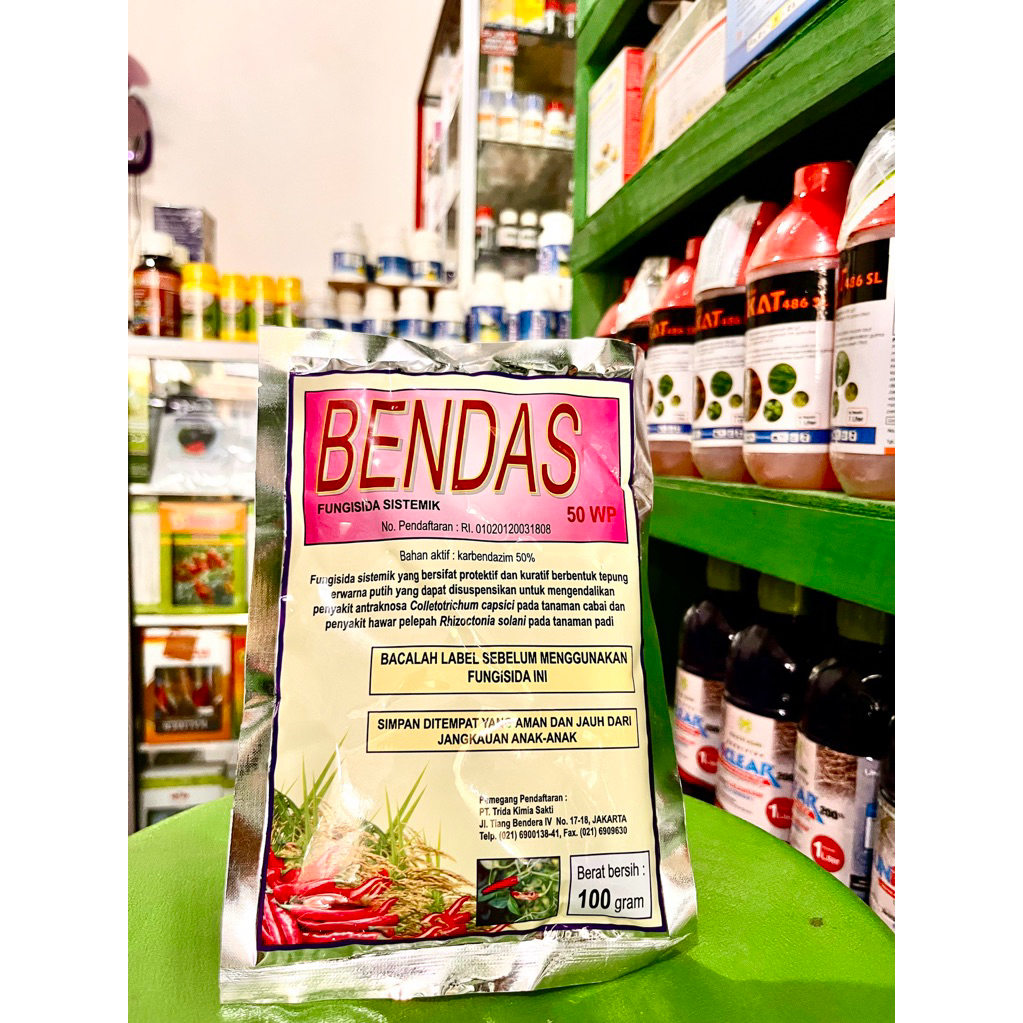 Fungisida Sistemik Bendas Kemasan 100gr. Fungisida Hawar Daun bakteri Bendas
