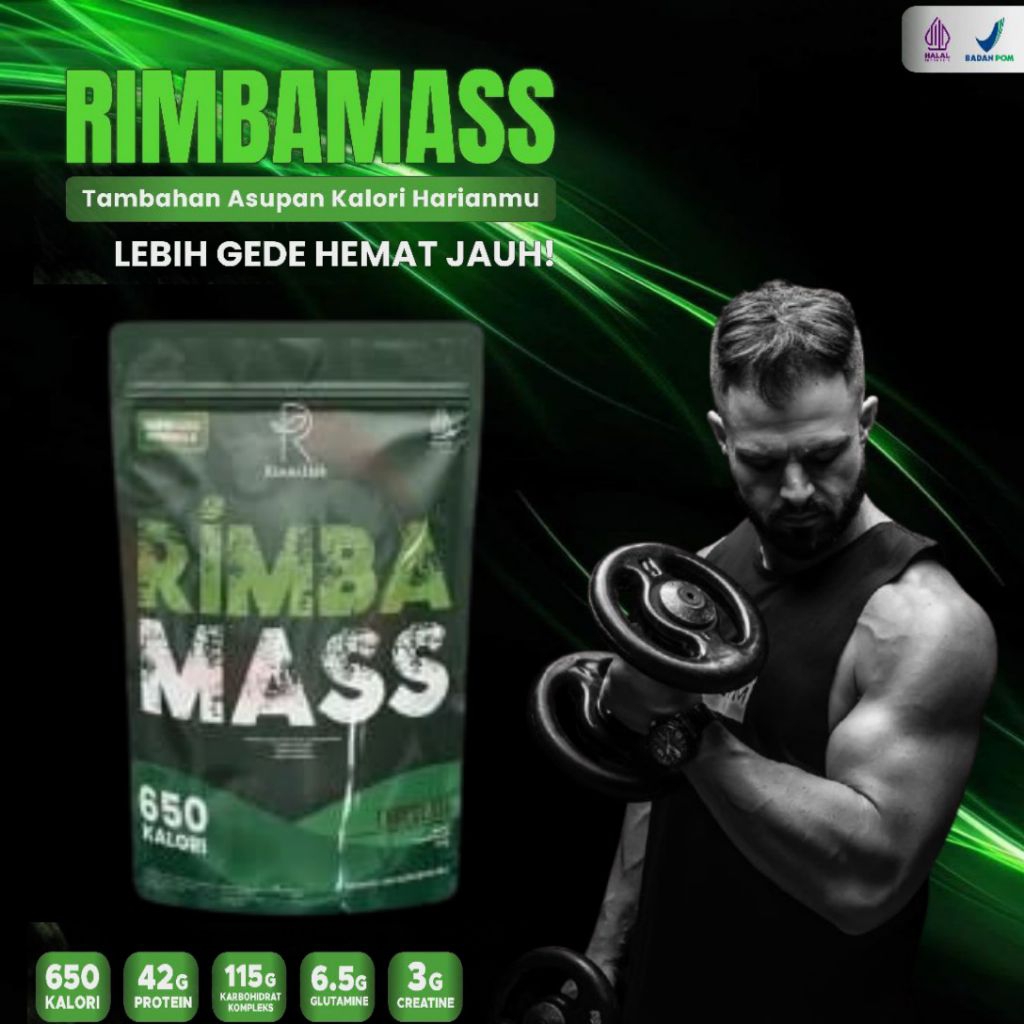 Rimbalife Rimbamass Weight Gainer Rasa Coklat Susu Penambah Berat Badan Gym