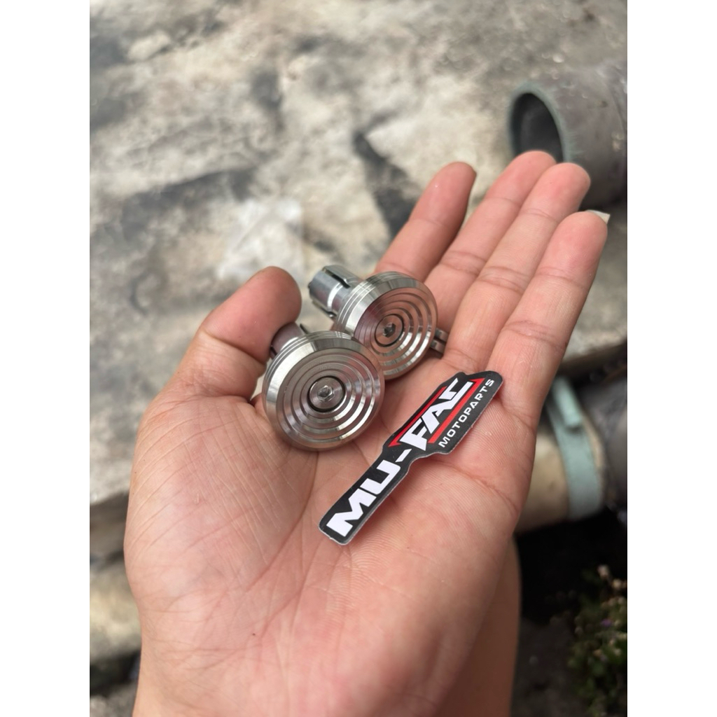 jalu stang titanium gepeng bandul setang titan asli mufac bandul stang universal variasi motor