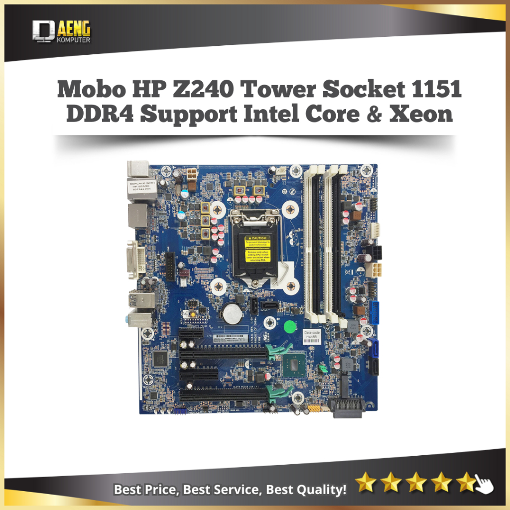 Motherboard HP Z240 Tower Workstation Socket 1151 LGA1151 Support Intel Core i3 i5 i7 & Xeon E3 V5 V