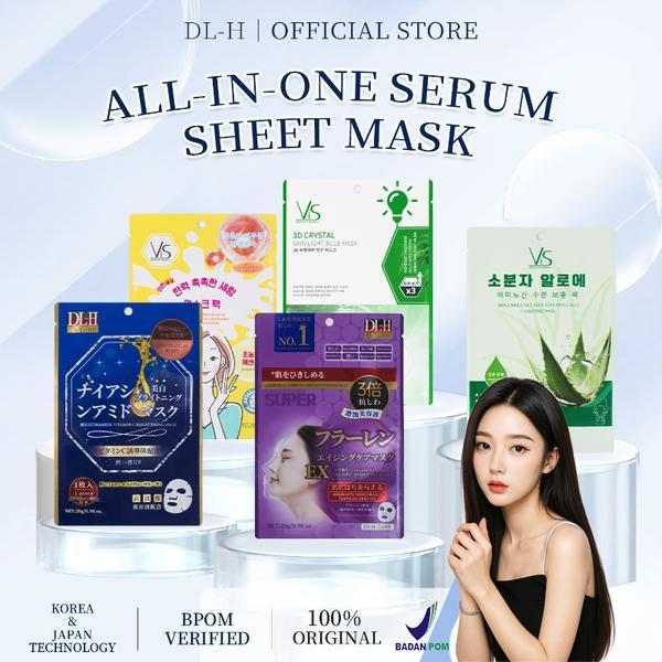 ViS Official Brightening Moisturizing Mask / Masker Korea Collagen / Full Essence Korea Skincare