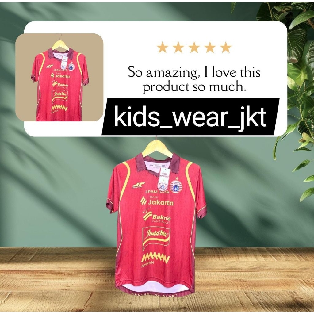 (JUARA) Persija Jersey - Supporter Version Home - 2025 Original