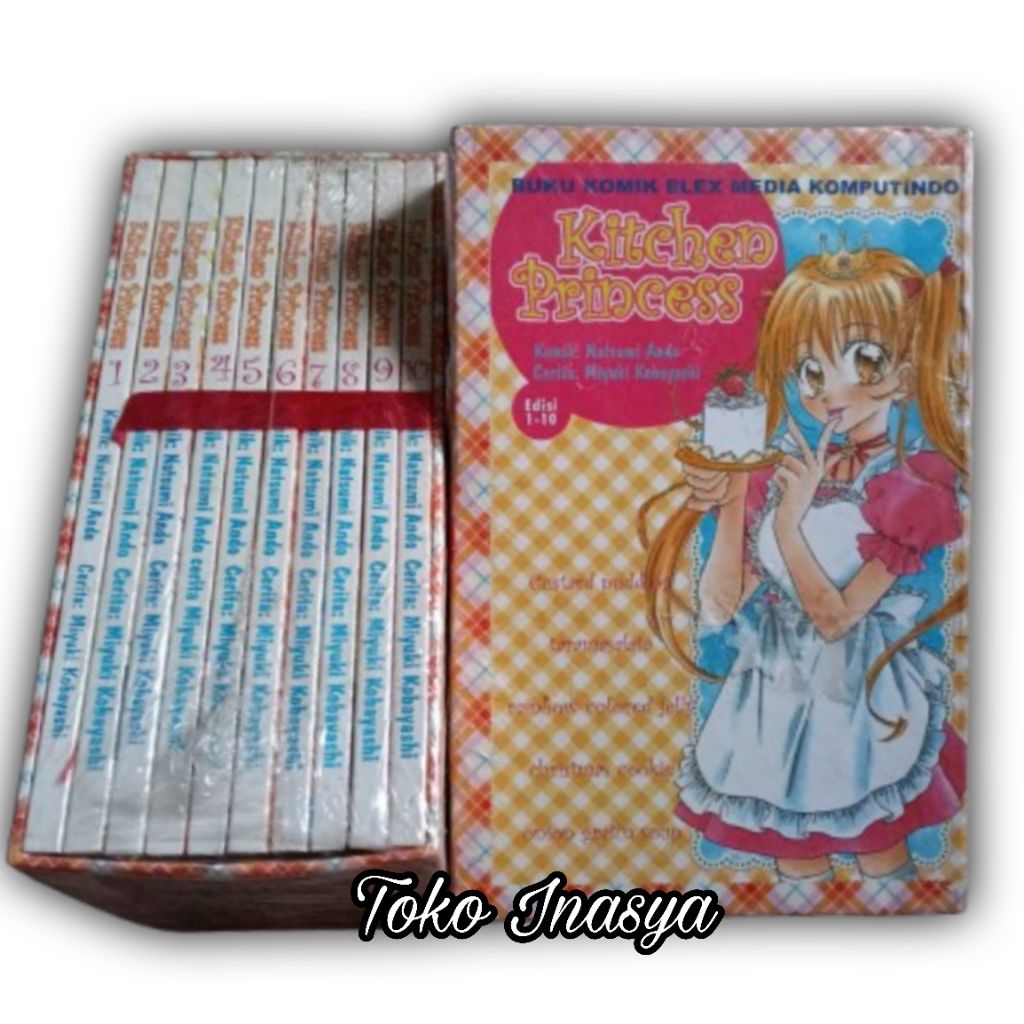 MANGA / KOMIK KITCHEN PRINCESS (BY NATSUMI ANDO) FULLSET LENGKAP VOL 1-10 + BOX SEGEL / ORIGINAL
