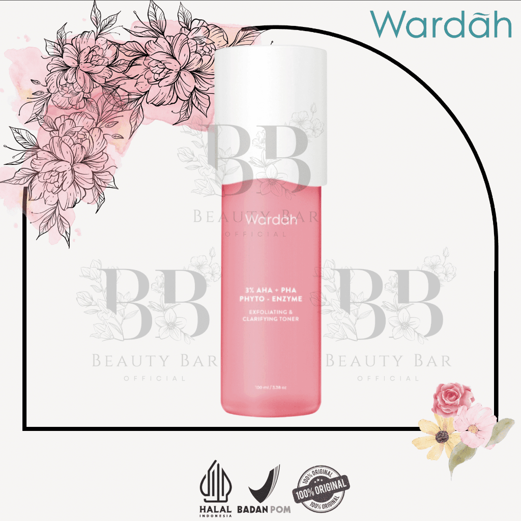 Wardah Crystal Secret Exfoliating Toner | White Secret Exfoliating Lotion - 125 ml