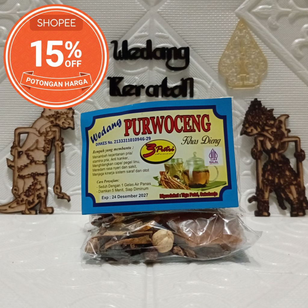Wedang Rempah Purwaceng Khas Dieng - isi 10 sachet dari akar purwaceng asli