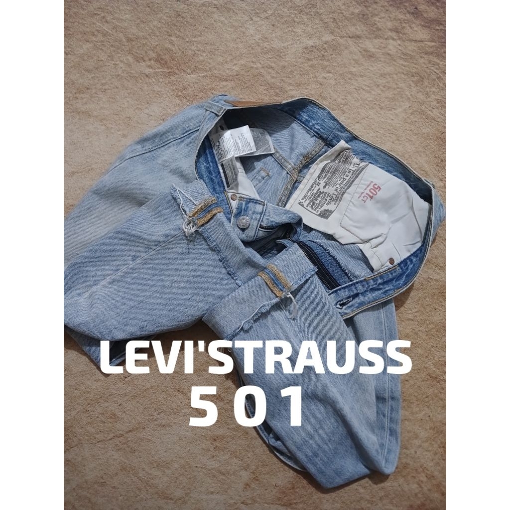 Celana jeans pria 501 bahan tebal recomend bekas pakai