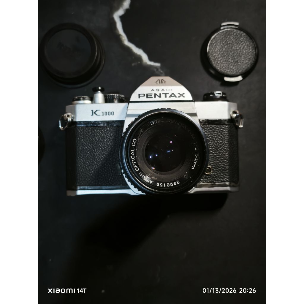 Kamera Analog Film SLR Asahi Pentax K1000 + 50 f2 (bonus Film)