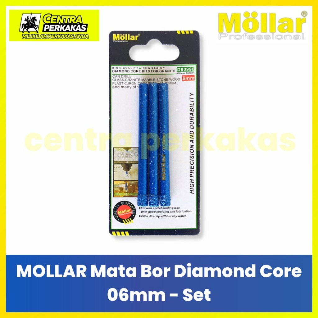 Promo Mata Bor Diamond Core Mollar 6mm - 18mm Satuan Pelubang Keramik Granit Kaca Diamond Hole Saw [Ecer/Set]