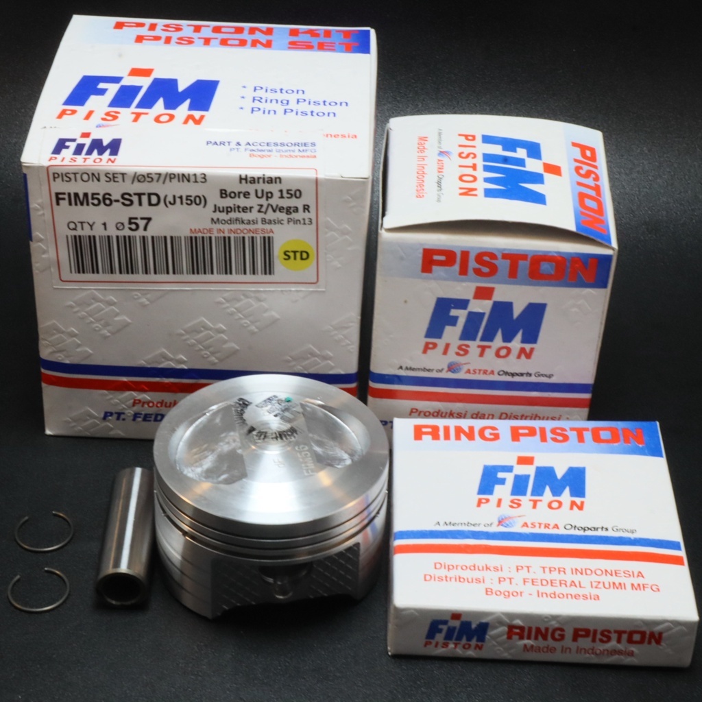 PISTON KIT ATAU SEHER KIT FIM56 JUPITER Z XXB OS STD - 200 PIN 13 FIM - 100