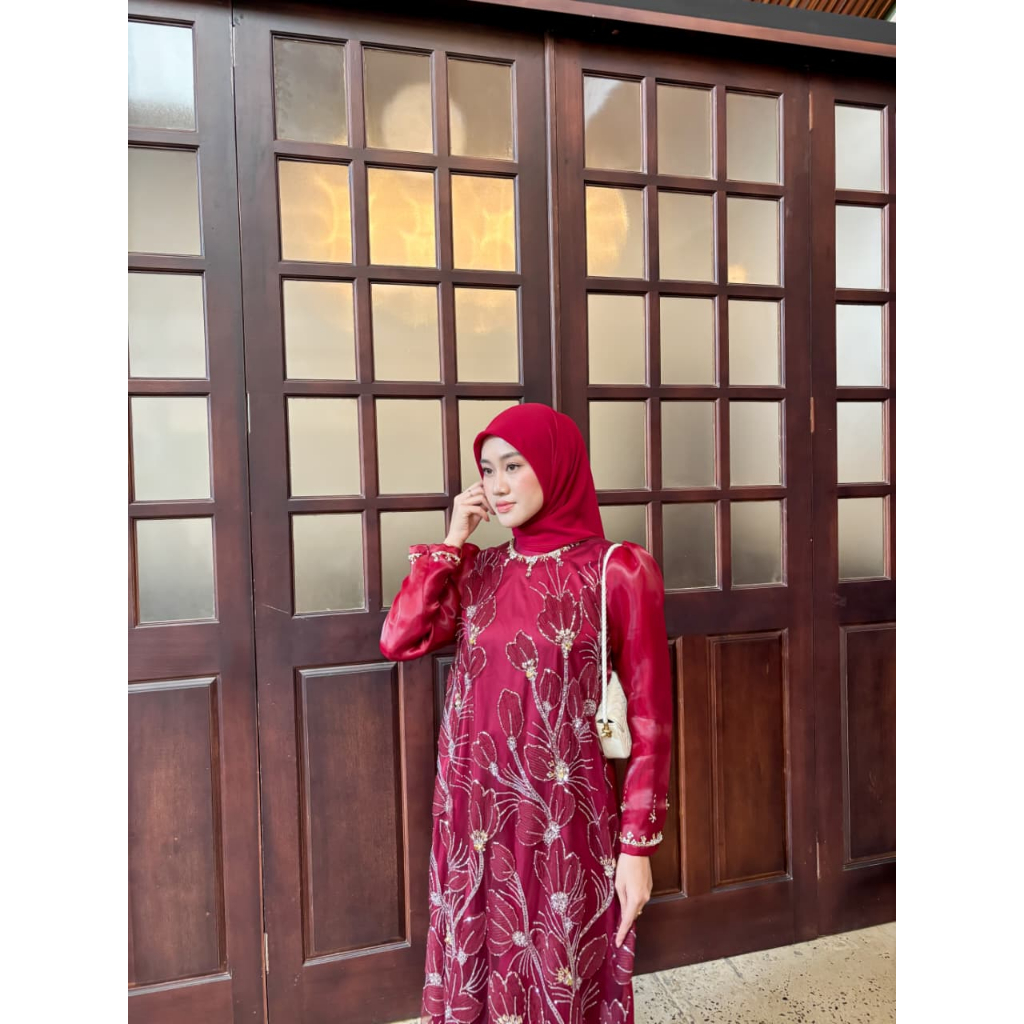DRESS PESTA AMEERA BERBAHAN ORGANZA