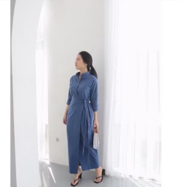 Selim Label Lois Dress Wrap Dress Lilit Hijab Rok Lilit Wrap Skirt