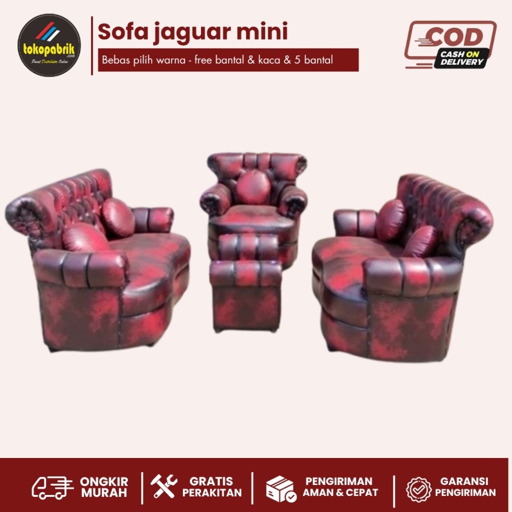 Sofa jaguar jumbo 321 mini 221 sofa tamu minimalis murah