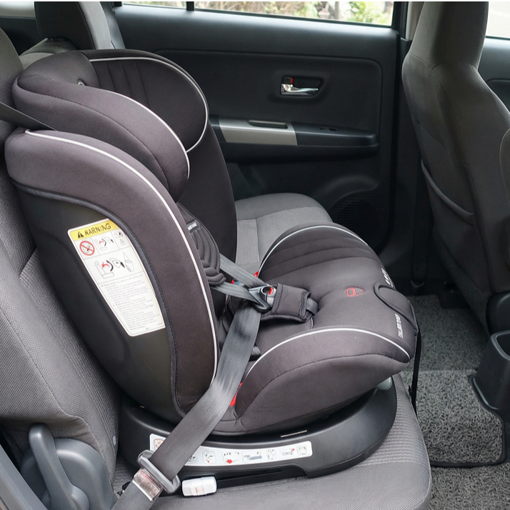 Babydoes BABY CAR SEAT Full Rotate 360 / Dudukan Kursi Bayi Balita di Mobil Warna HITAM Preloved