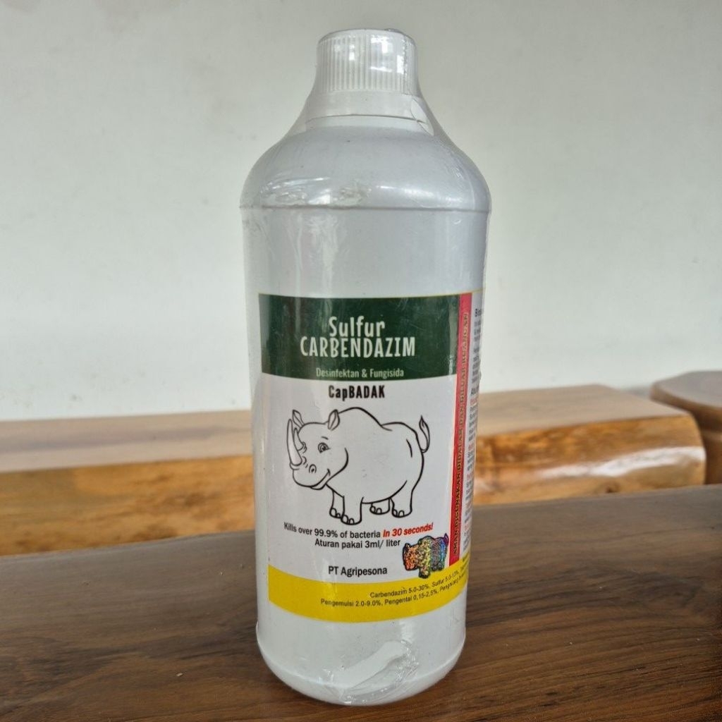 Sulfur Carbendazim ( Desinfektan fungisida ) CAP BADAK ORIGINAL PT.Agripesona