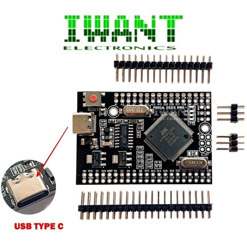 ARDUINO MEGA 2560 PRO MINI CH340G USB TYPE-C ARDUINO  ATMEGA2560 ARDUINO MEGA2560 PRO MINI