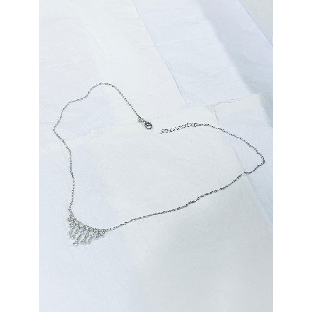 Kalung Perak 925 Permata Susun