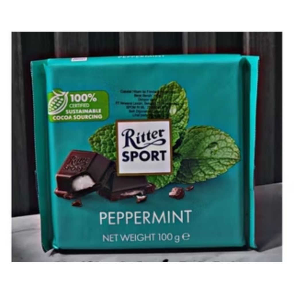 Coklat Ritter sport Rasa Peppermint