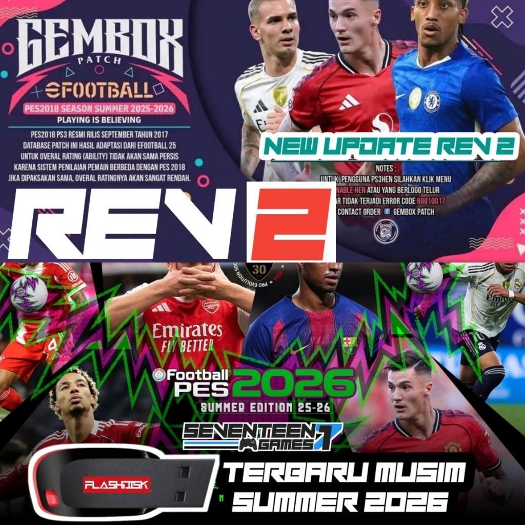 Flashdisk Game Bola PS3 Update Gembox Bitbox Patch