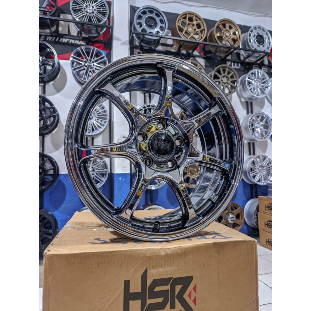 VELG MOBIL RACING RING 17 HSR BOROKO ARUTC10 BLACK CHROME