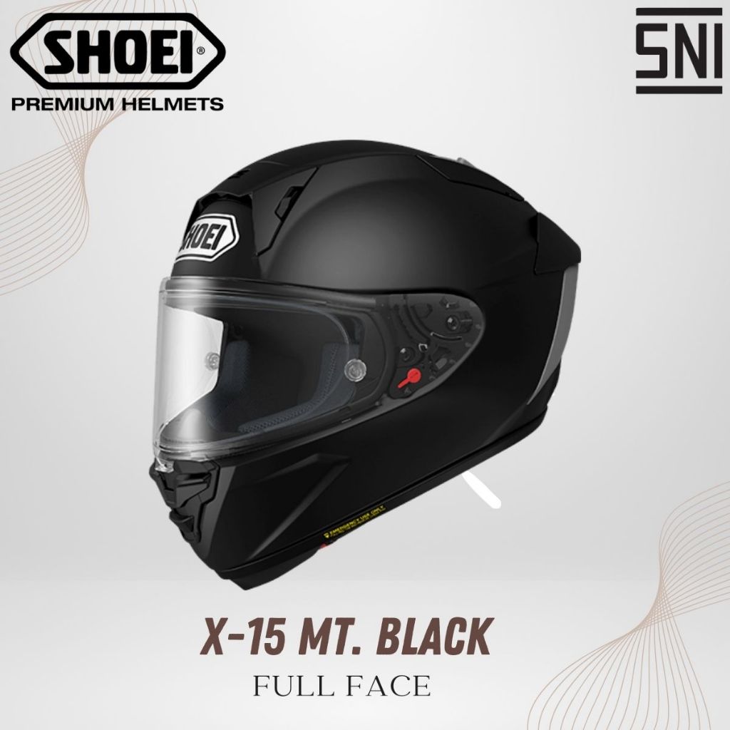 Helm Full Face SHOEI X-15 Matt Black Original SNI