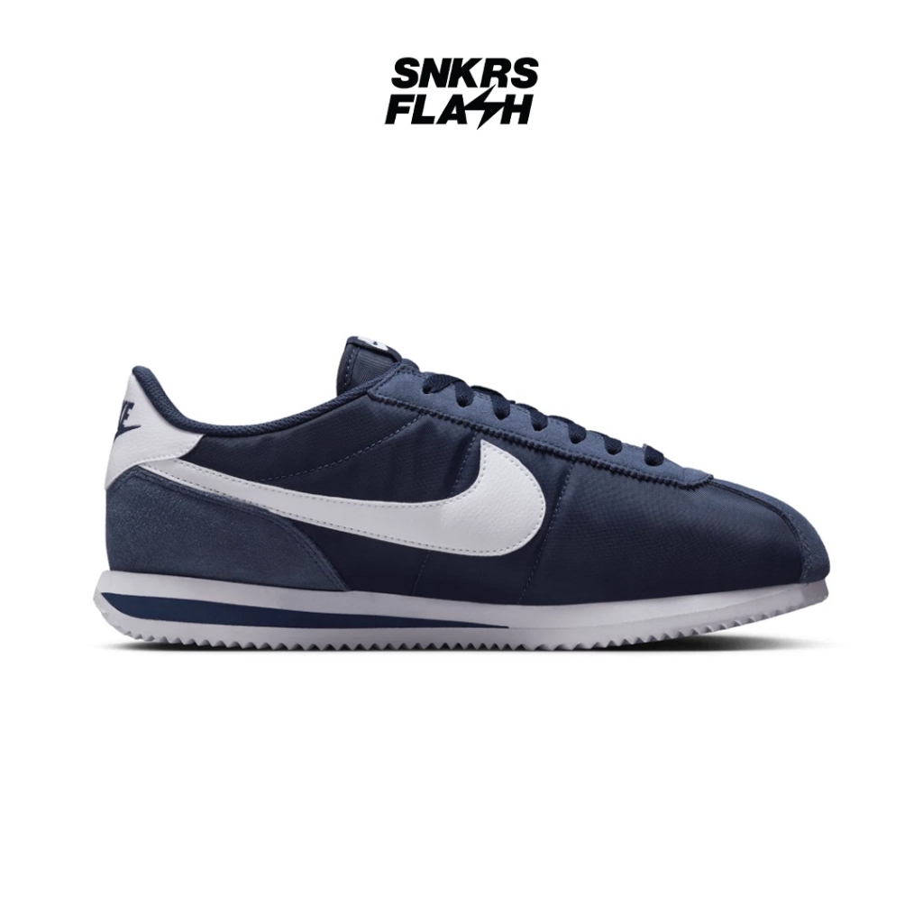 NIKE Cortez Txt Midnight Navy White Sepatu Sneakers Pria - HF0263400 - Size 44
