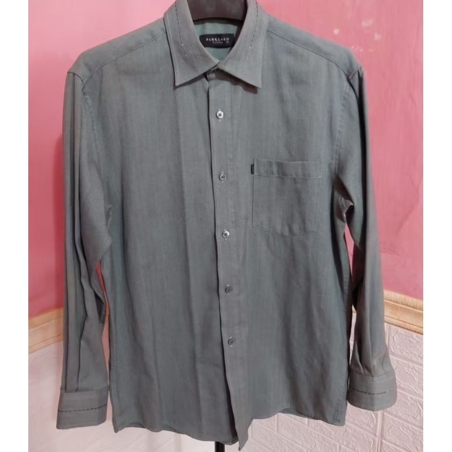 kemeja abu original PARKLAND