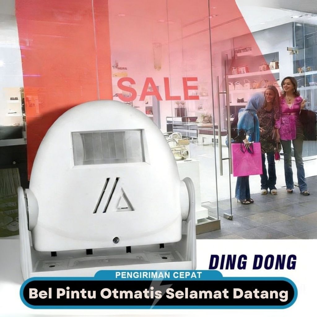 Bel Pintu Otomatis 38 Suara Musik Sensor Gerak Bel Selamat Datang Alarm Toko Sensor Inframerah