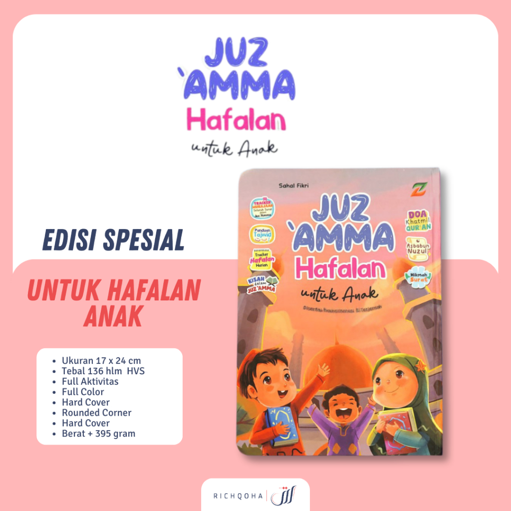 Juz Amma Hafalan Untuk Anak TK SD Hafalan Juz 30 AlQuran Disertai Trasliterasi Terjemahan Ziyadbooks