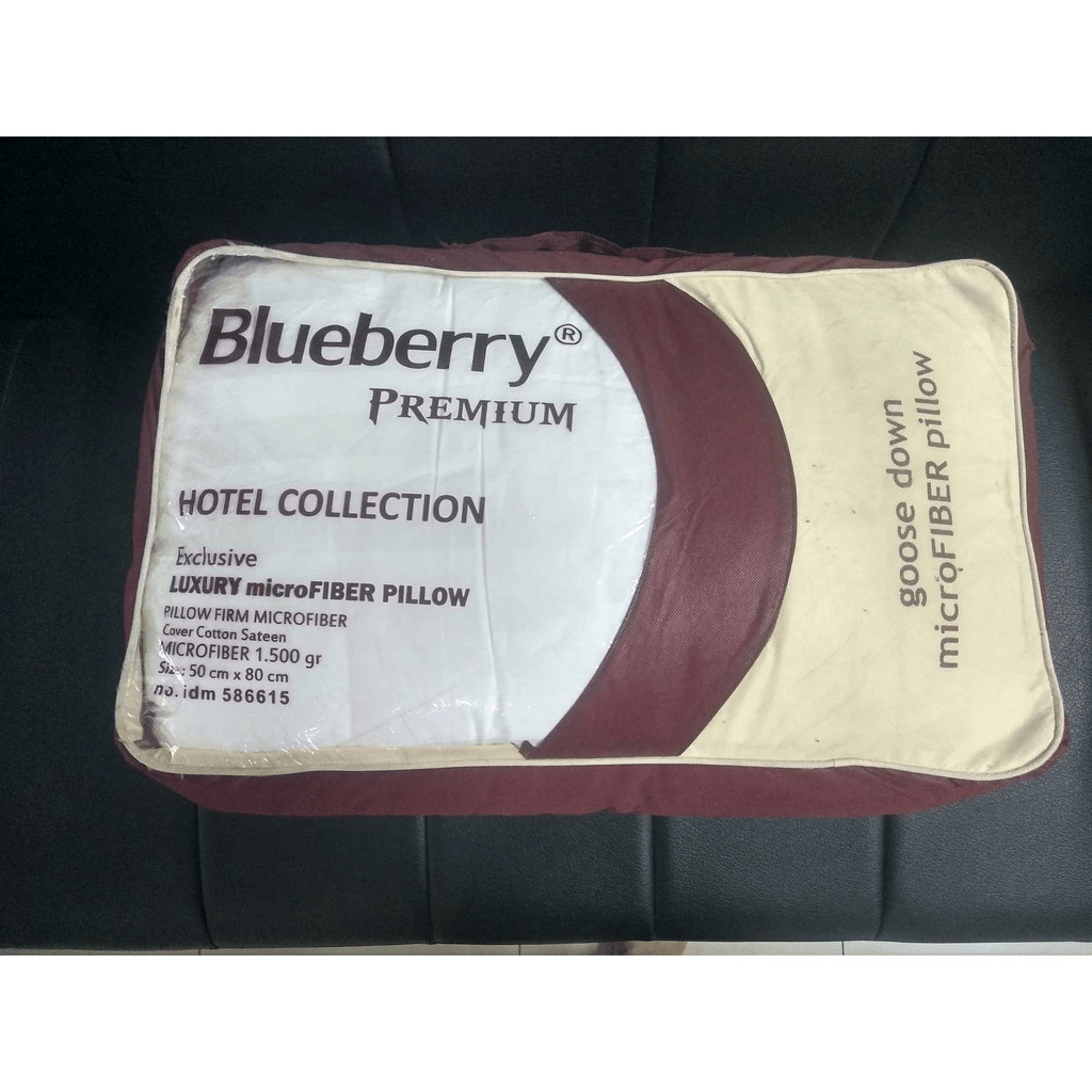 BANTAL HOTEL PREMIUM BULU ANGSA / BANTAL BLUEBERRY PREMIUM BULU ANGSA / Goose Down Microfiber Pillow