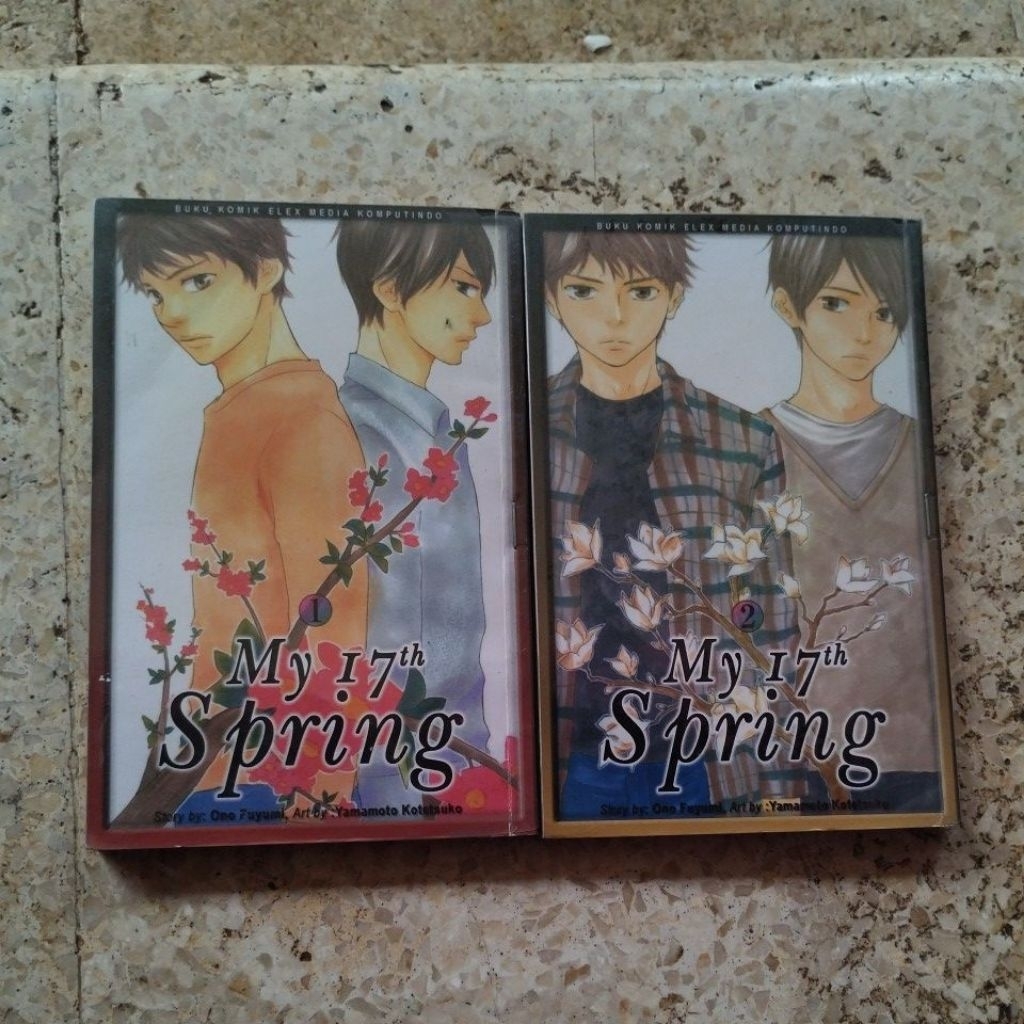 komik my17th spring set 1-2 kotetsuko yamamoto ono fuyumi manga comic elexmedia